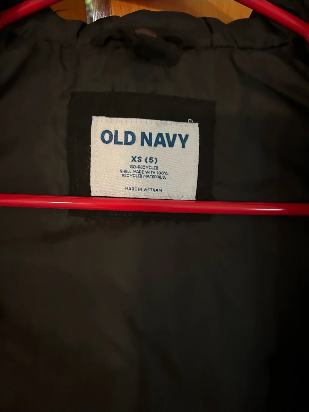 Kids Old Navy Black Hooded Winter Jacket